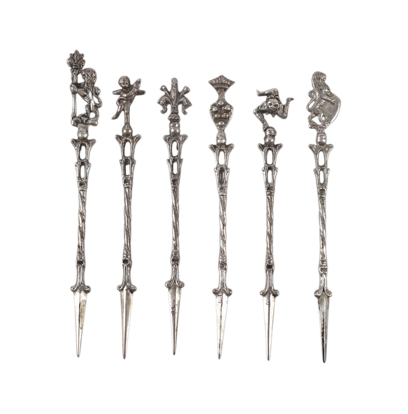 (6) 800 Silver Olive Picks (1 of 11)