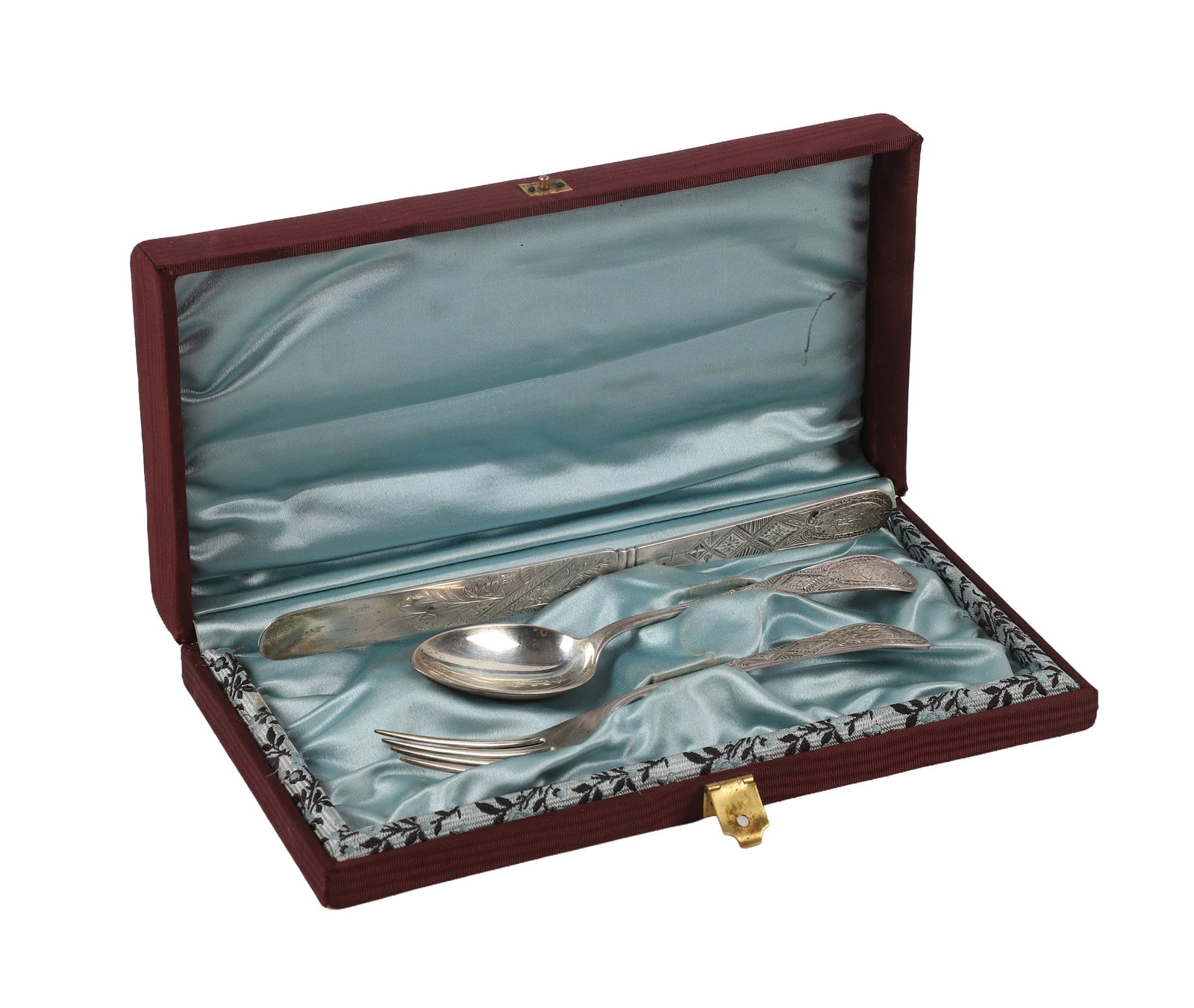 Antique Chinese Export Sterling Silverware Set (1 of 8)