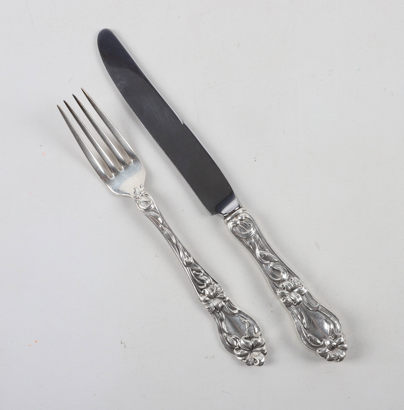 (22) Sterling Silver Whiting 'Lily' Pattern Flatware - 7