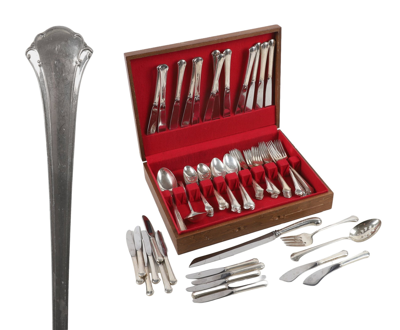(80) Towle 'Chippendale' Sterling Flatware Set (1 of 10)
