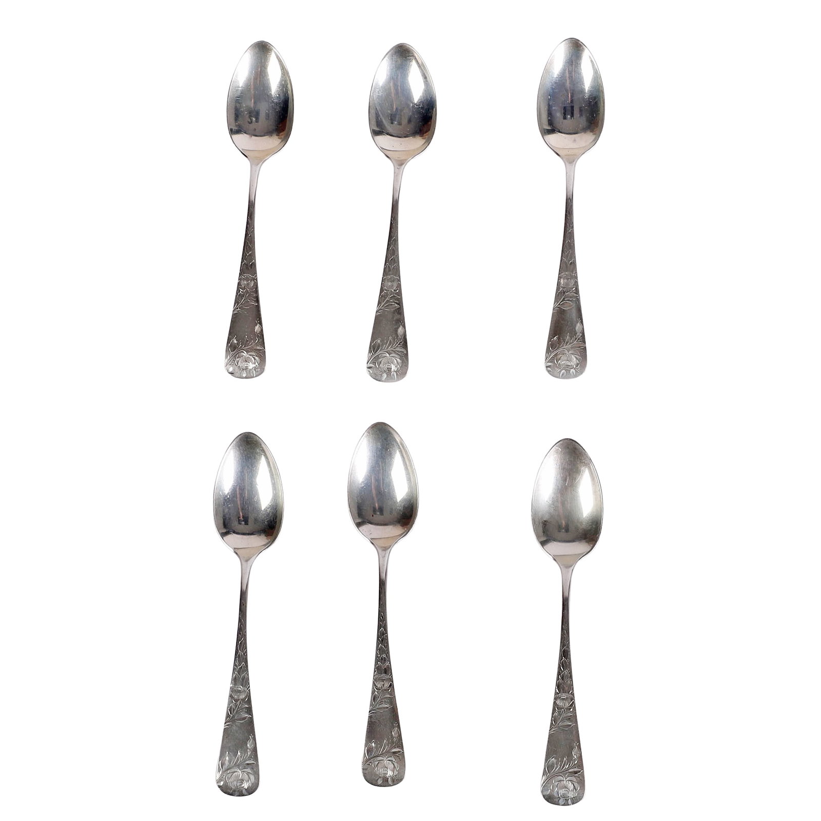 (6) Gorham Sterling Rose Pattern Tea Spoons` (1 of 10)