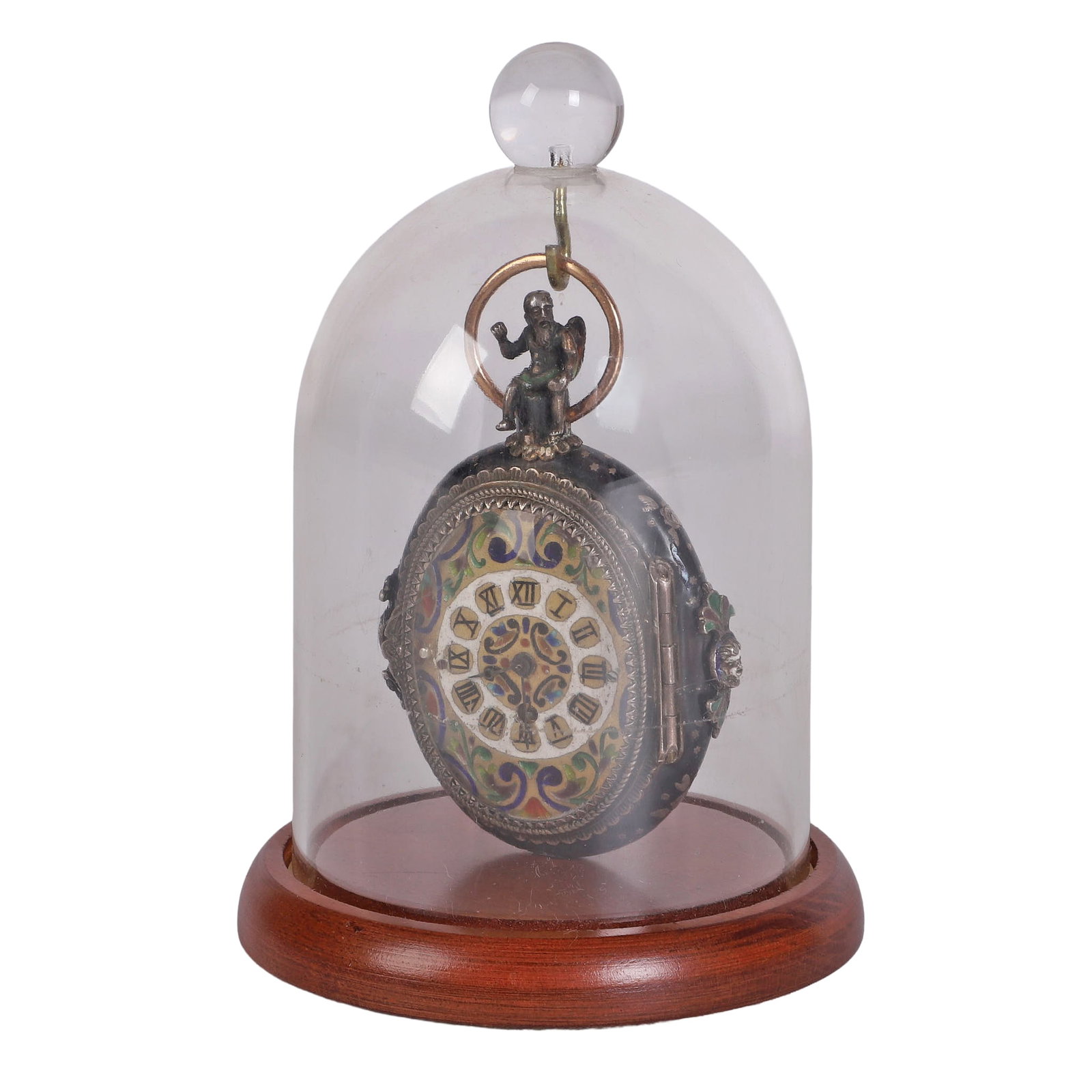 Antique Viennese Silver Enamel Clock/Pocket Watch (1 of 16)