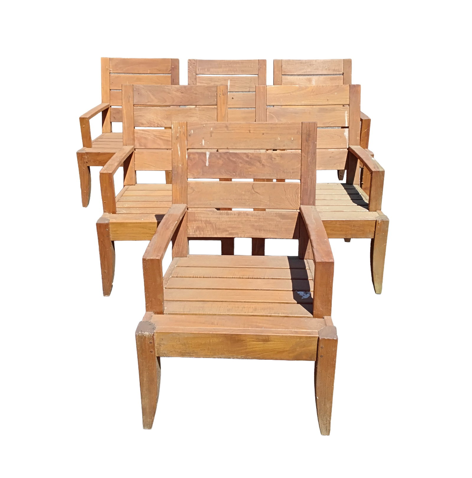 Restoration Hardware Teak Dining Table with Twelve Chairs - 4