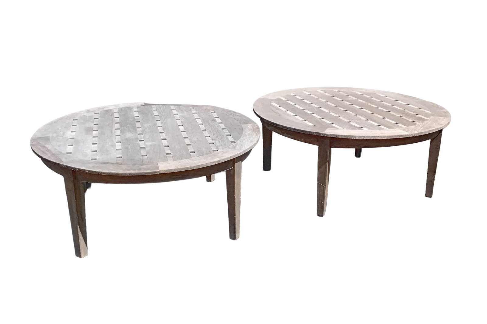 Pr Of Brown Jordan Teak Outdoor Coffee Tables (1 of 6)