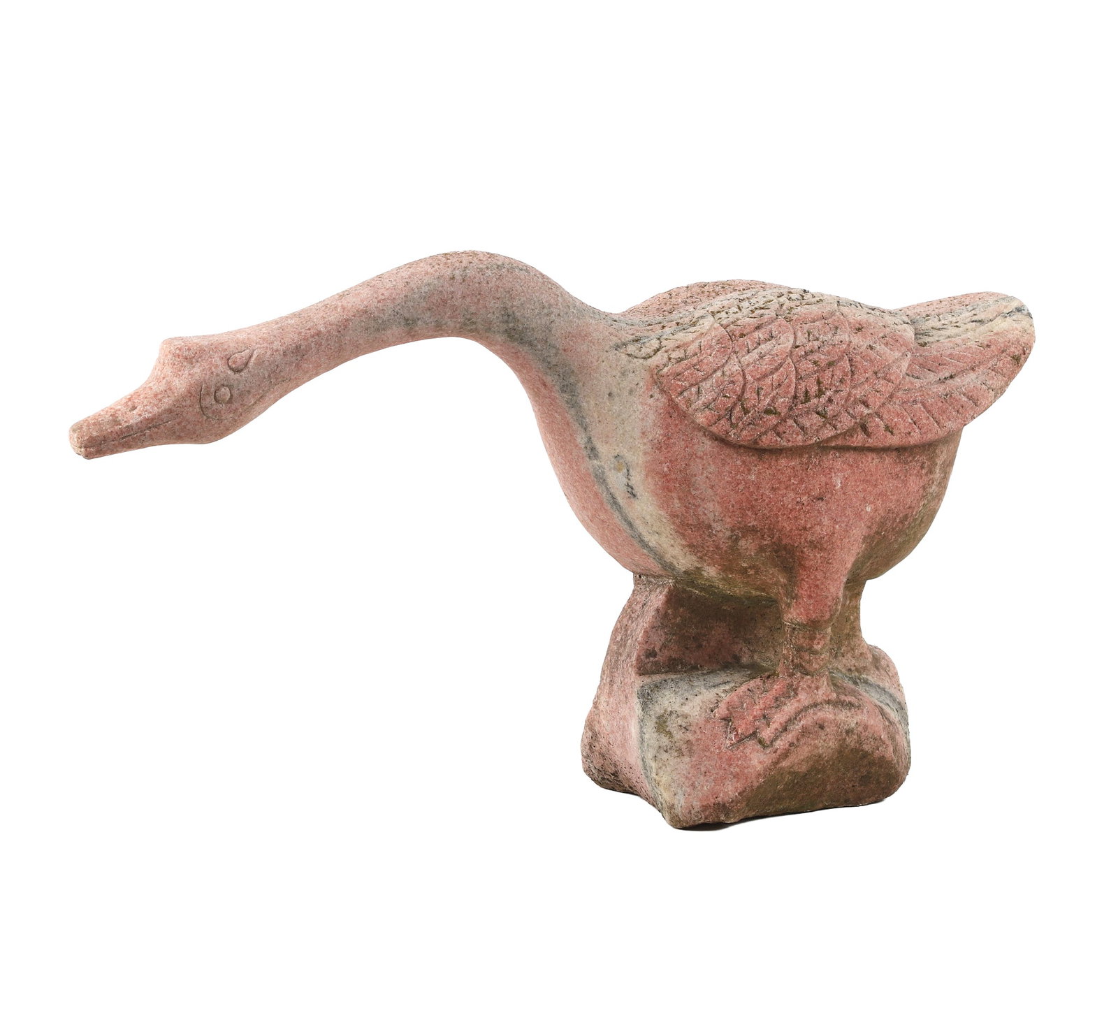 Figural Carved Marble Garden Goose (1 of 11)