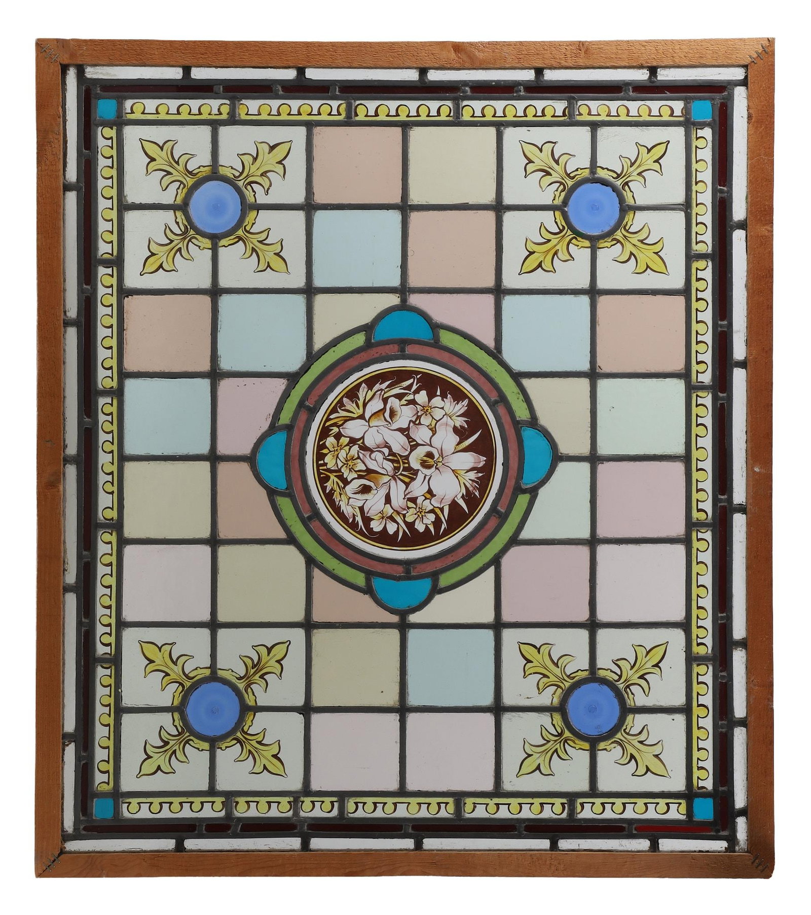 Antique English Leaded Glass Panel (1 of 5)