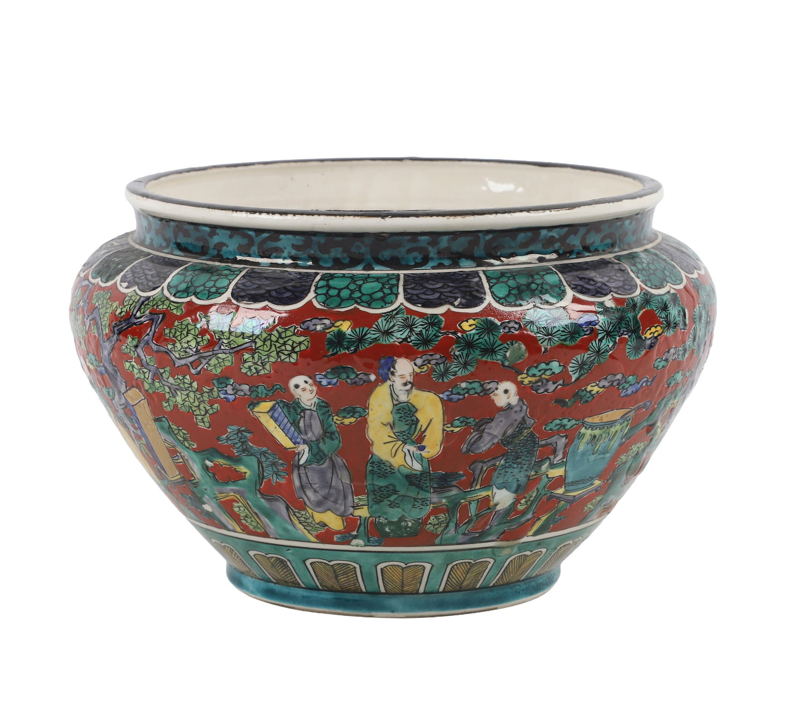 Japanese Kutani Planter Vase (1 of 6)