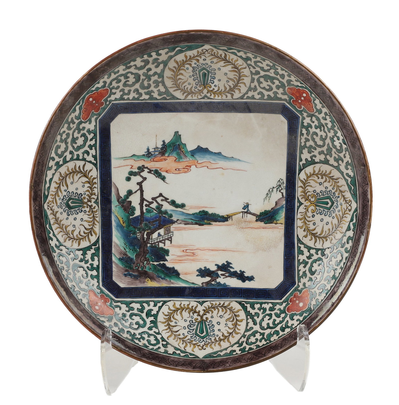 Japanese Kutani Charger Plate (1 of 7)