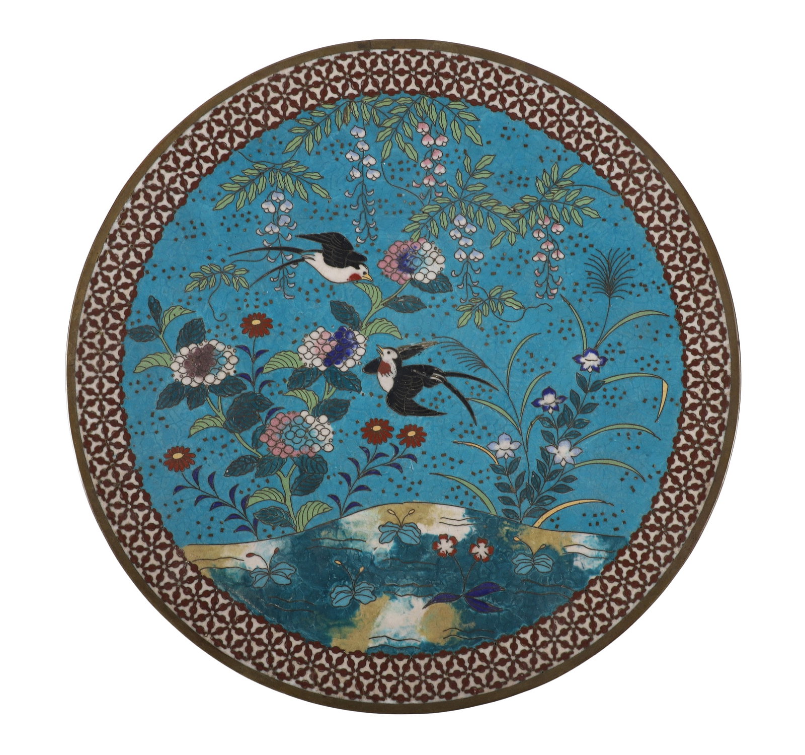 Japanese Cloisonne Plate (1 of 6)