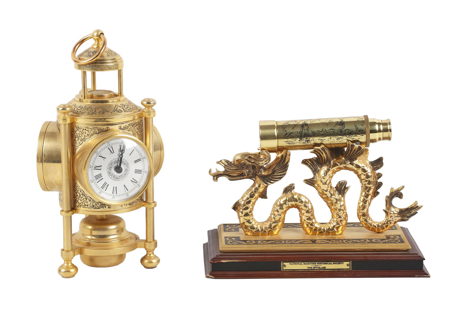 Franklin Mint Nautical Barometer Clock, etc. (1 of 11)