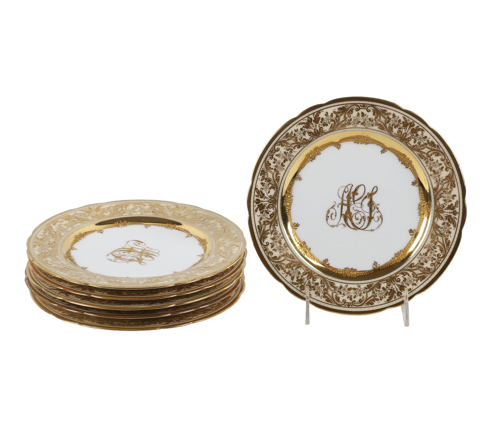 (6) Dresden Dessert Plates (1 of 5)