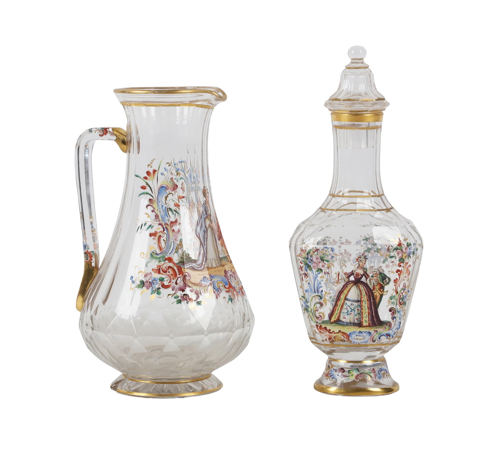 Enameled Glass Pitcher & Decanter (1 of 11)