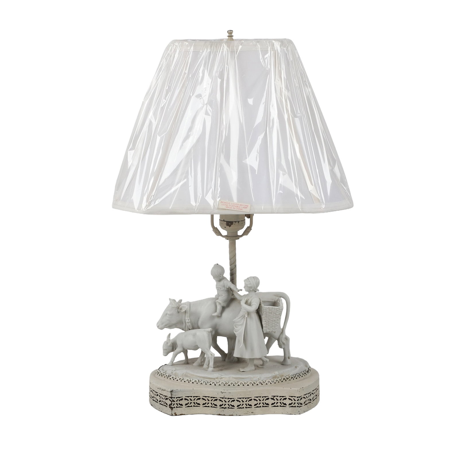 Figural Bisque Table Lamp (1 of 7)