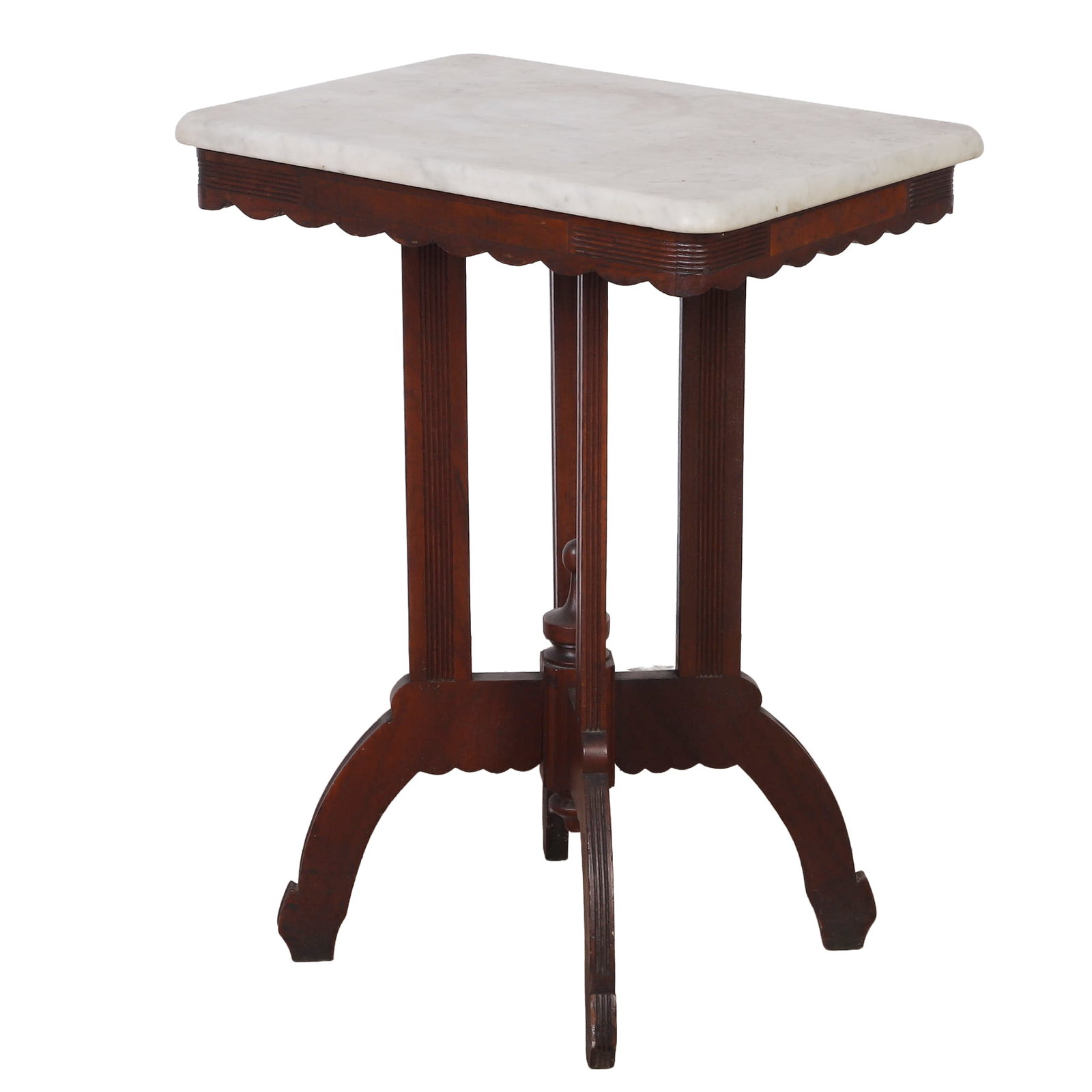 Antique Victorian Marble Top Stand (1 of 4)