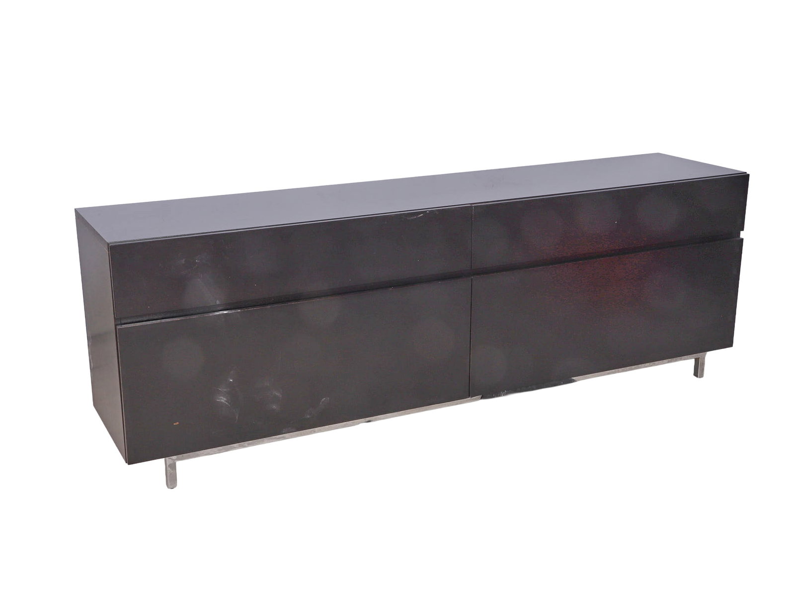 MCM style Black Minimalist Credenza (1 of 3)