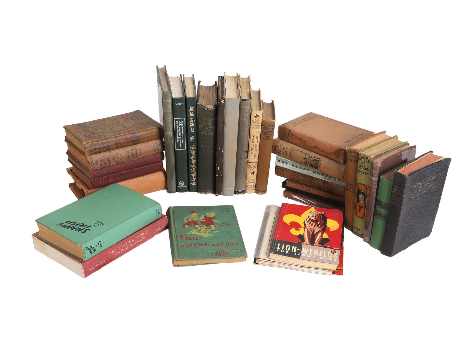 Mixed Books Feat. Antiques, Local History & More: Mixed Books Feat. Antiques, Local History & More Mixed books from antique to contemporary. Includes Civil War histories, local Pennsylvania/New Jersey history, boy & girl scouts, children's novels & m