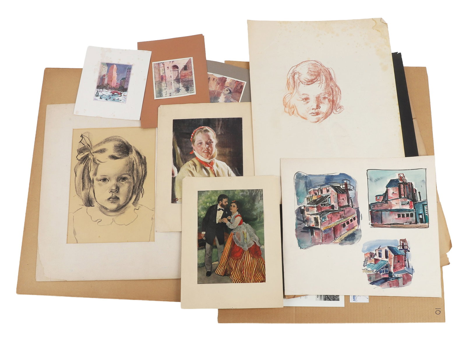 Group Of (12) Unframed Prints and Works On Paper (1 of 6)