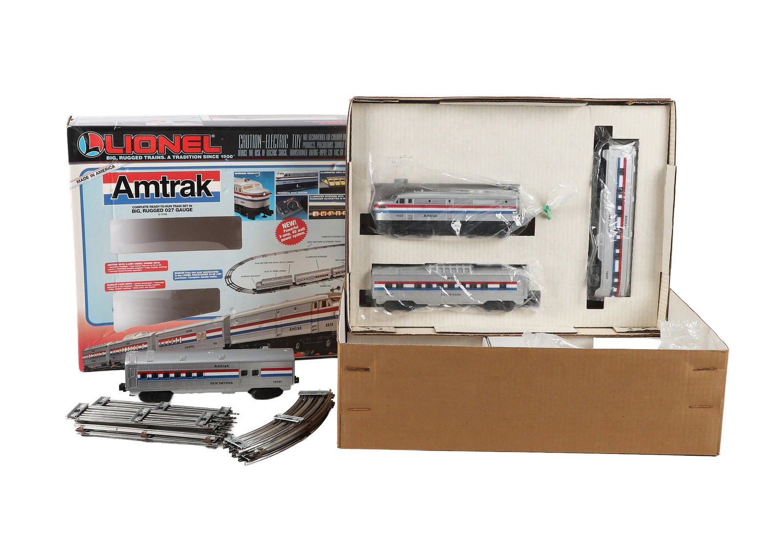 Lionel 6-11748 Amtrack O-27 Gauge Train Set, In Box (1 of 11)