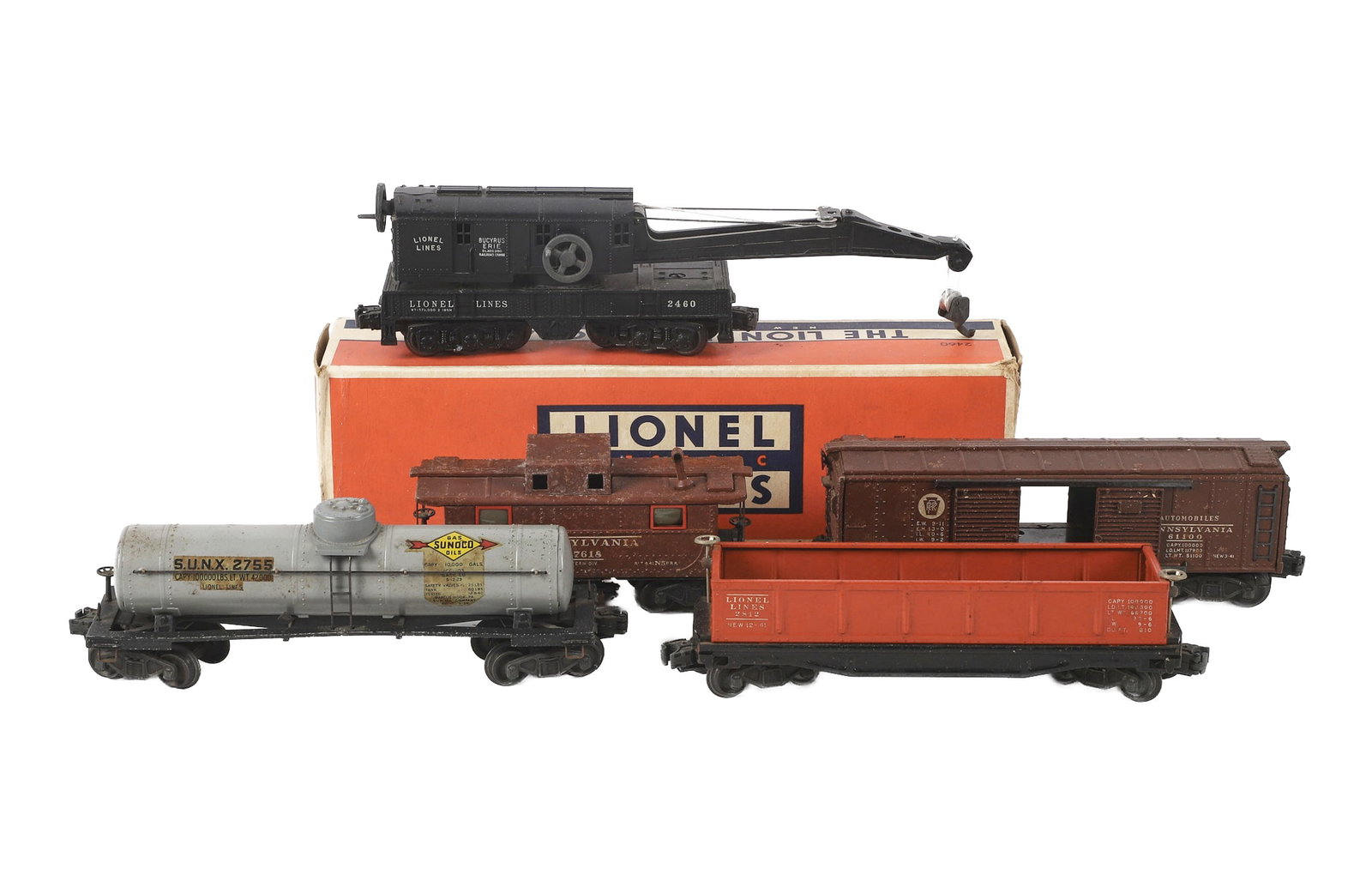 (5) Prewar & Postwar Lionel Model Train Cars (1 of 10)
