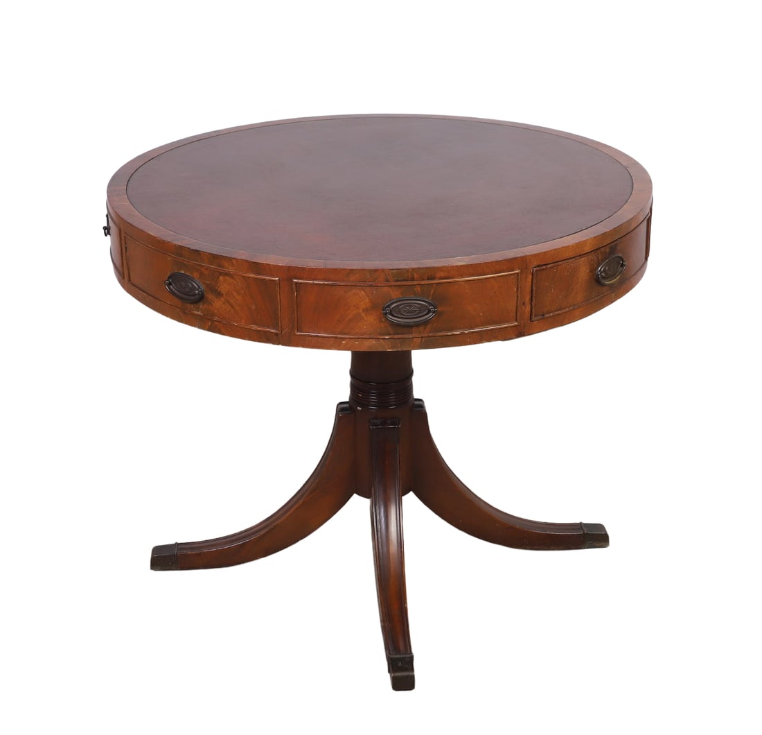 Vintage Duncan Phyfe Style Drum Table (1 of 8)