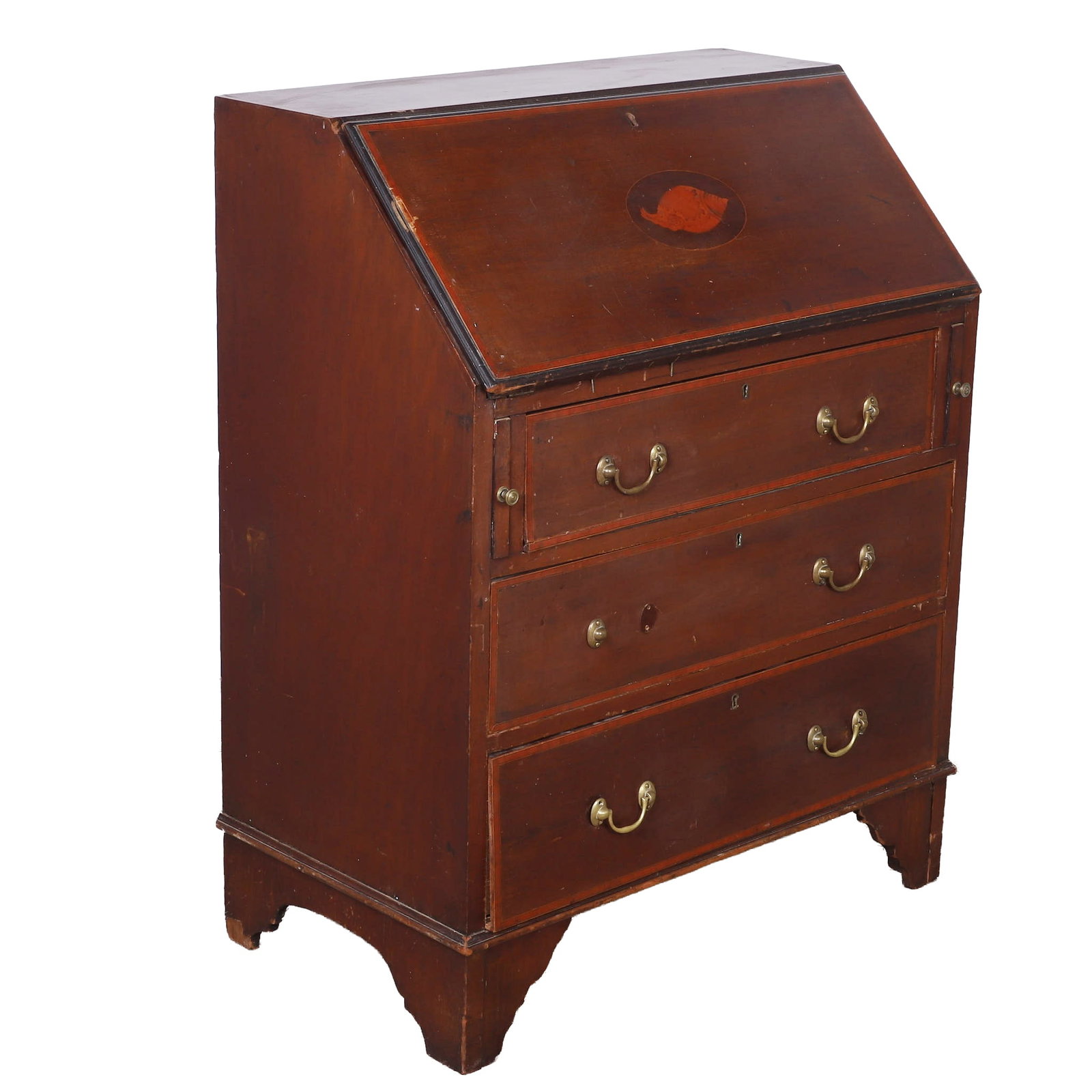 Antique Slant Front Secretary Desk Antique (1 of 6)