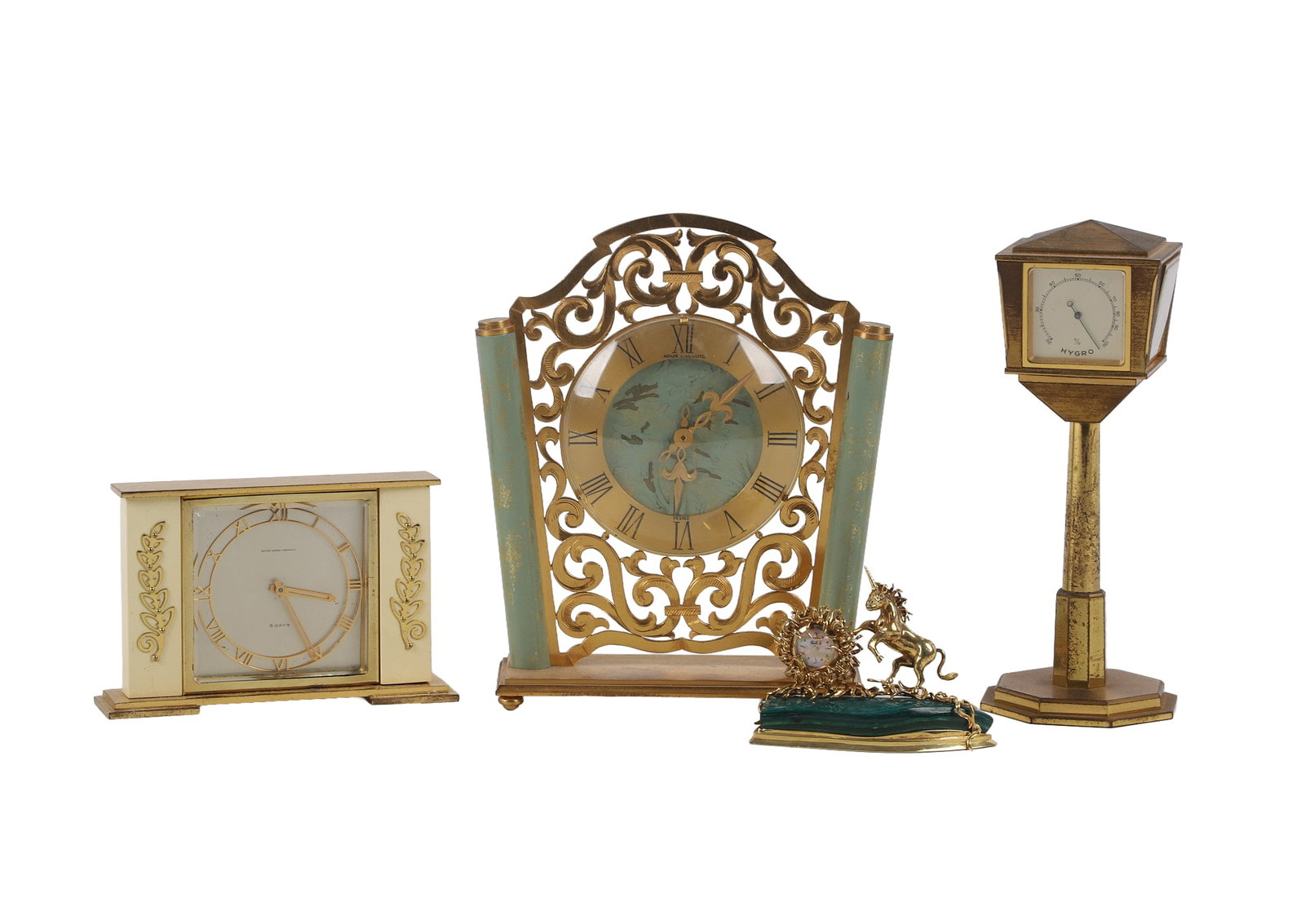 (4) Desk Clocks Variety Lot (1 of 15)