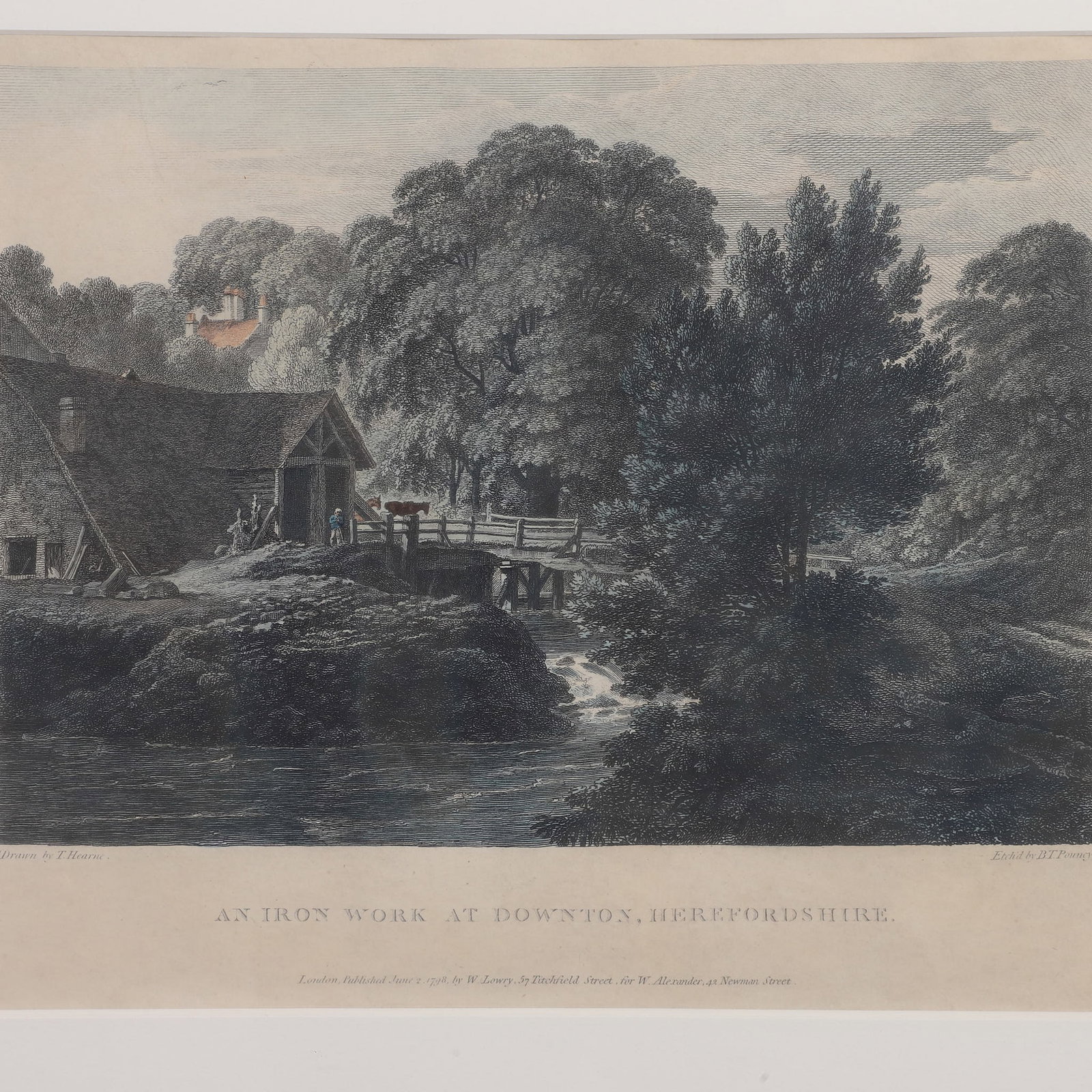 After Thomas Hearne, Colored Etching - 2
