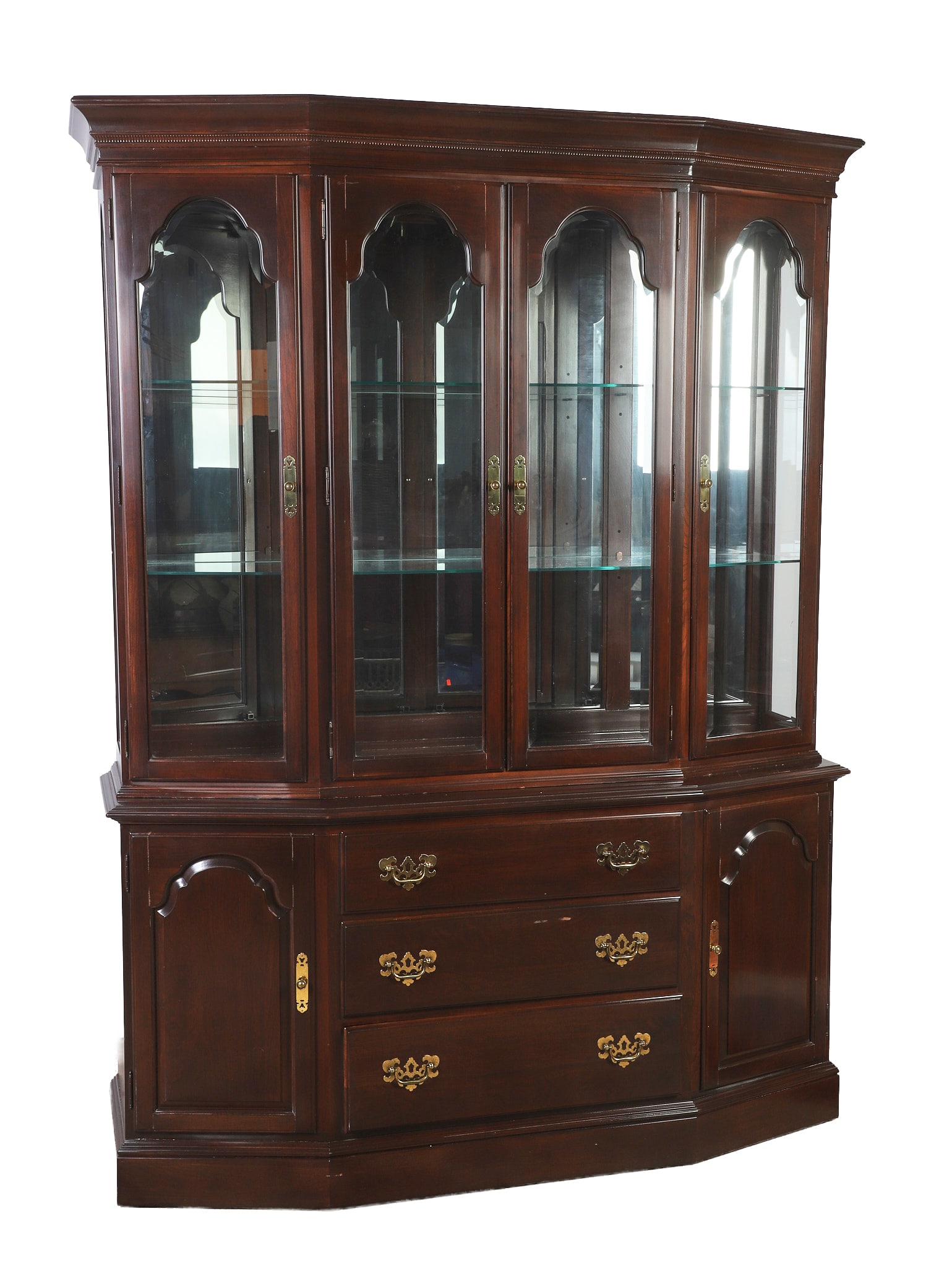 Ethan Allen Queen Anne Style China Cabinet (1 of 11)