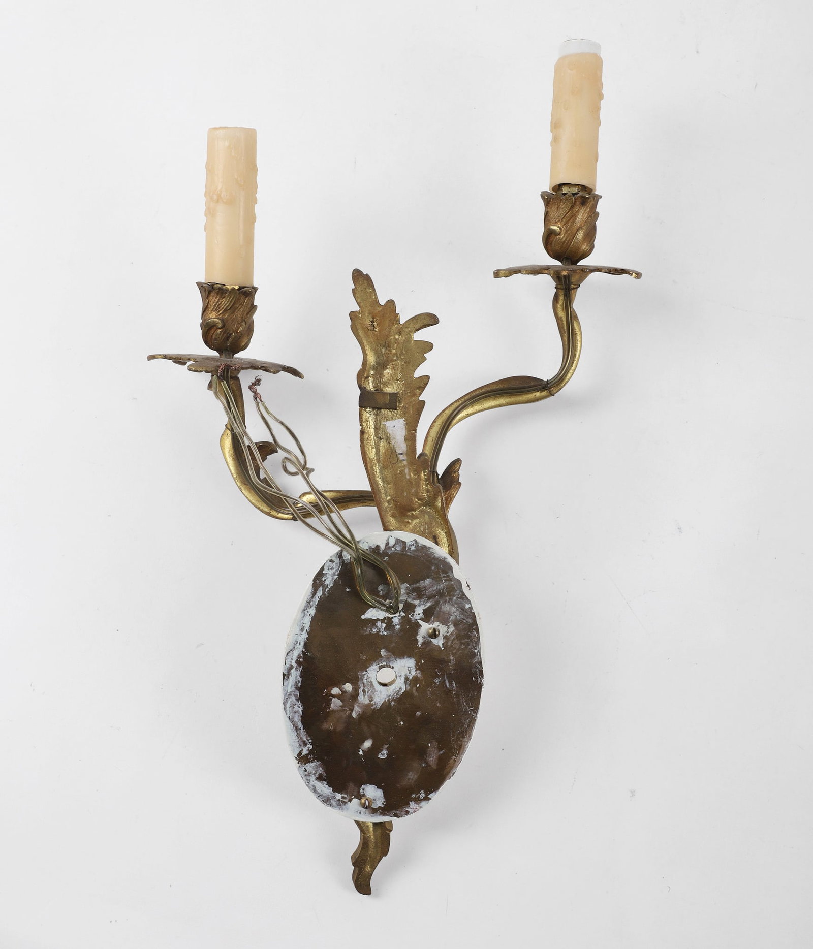 (4) Bronze Rococo Wall Sconces - 4