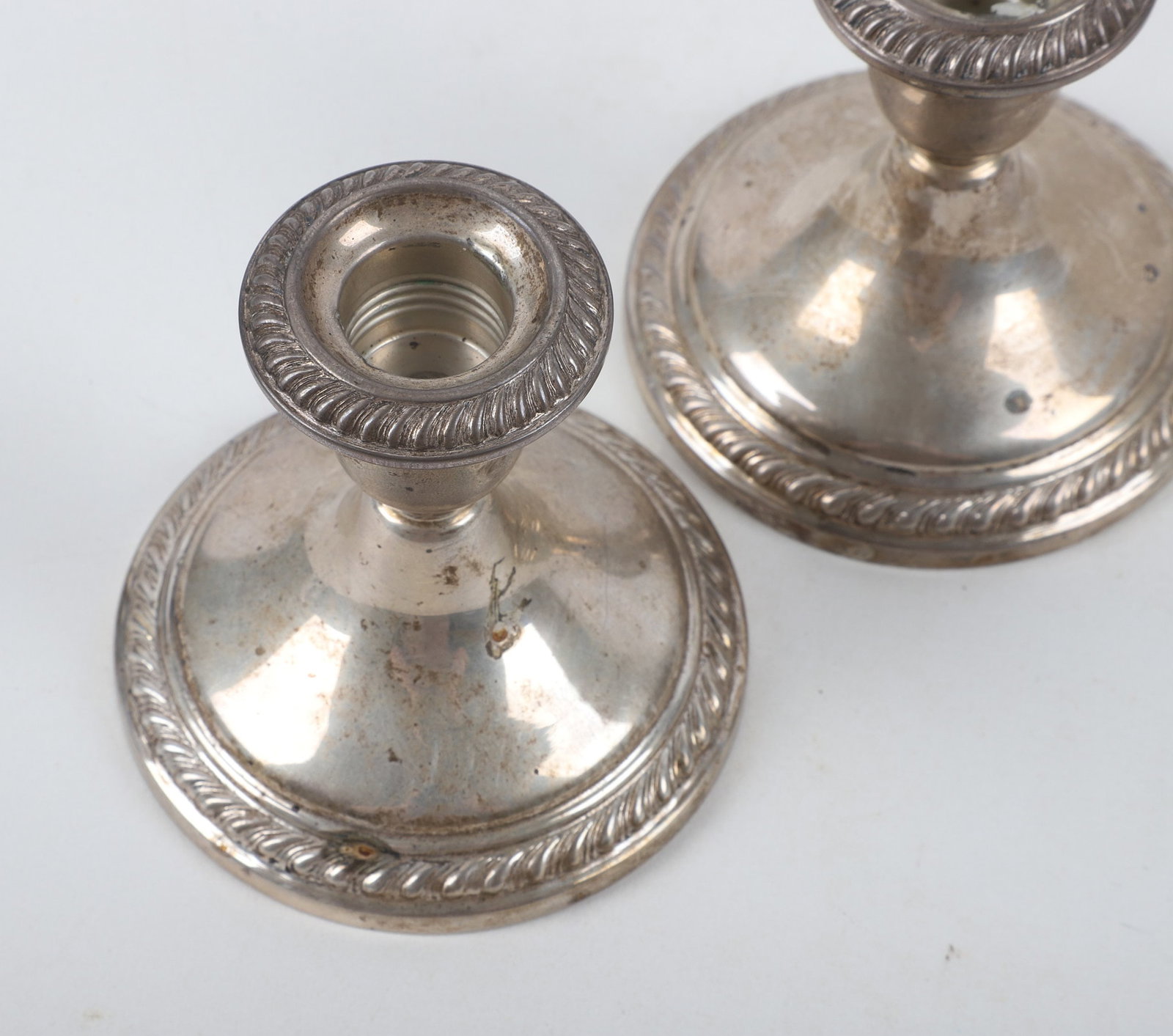 (7) Sterling Weighted Candlesticks - 3