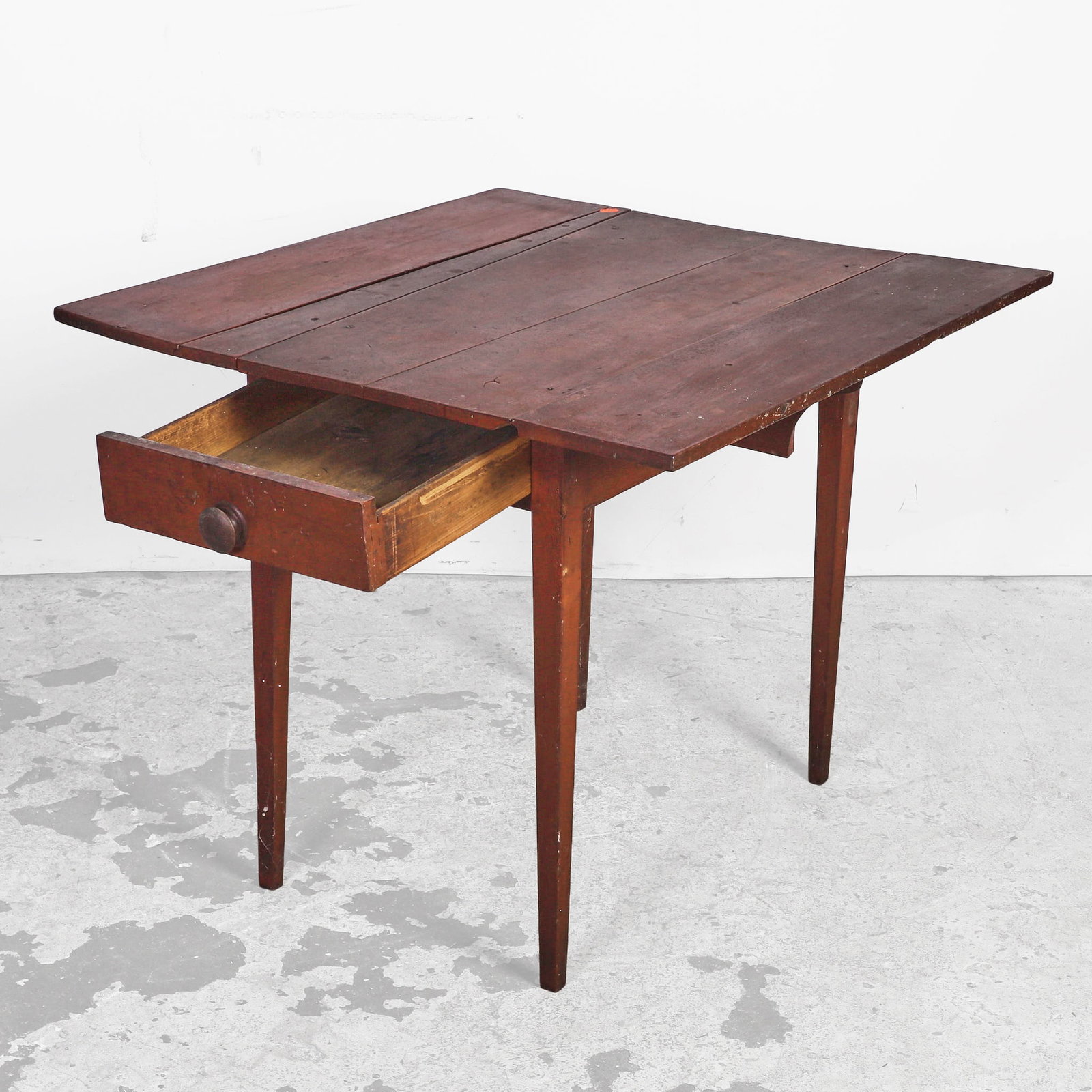 Antique Primitive Drop Leaf Work Table - 7