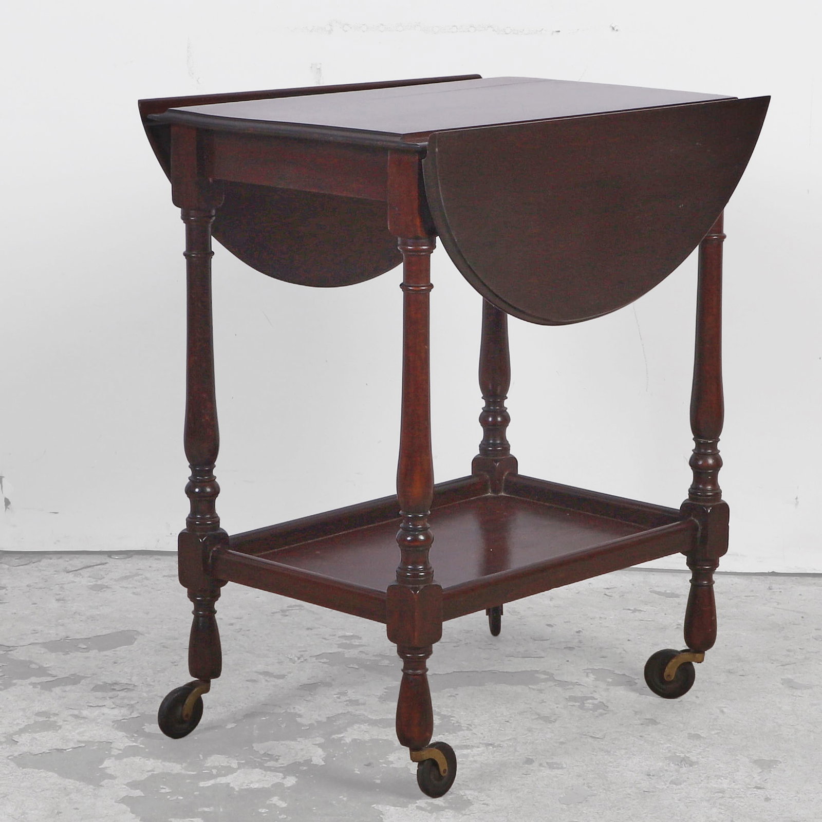 Edwardian Drop Leaf Table Cart - 3