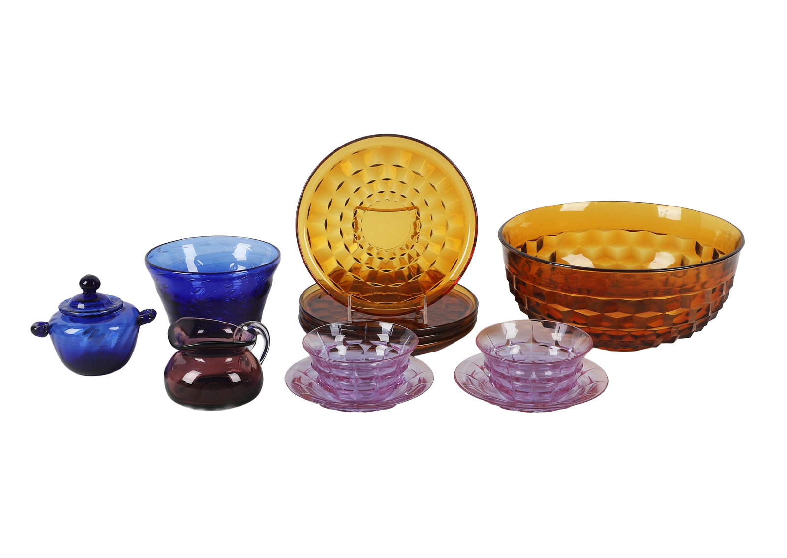 (10) Colorful Glass Lot (1 of 11)