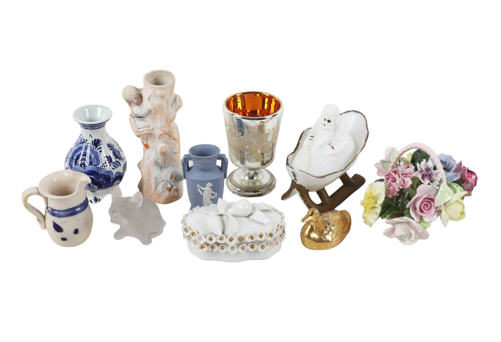 (10) Ceramic & Glass Cabinet Pieces (1 of 15)
