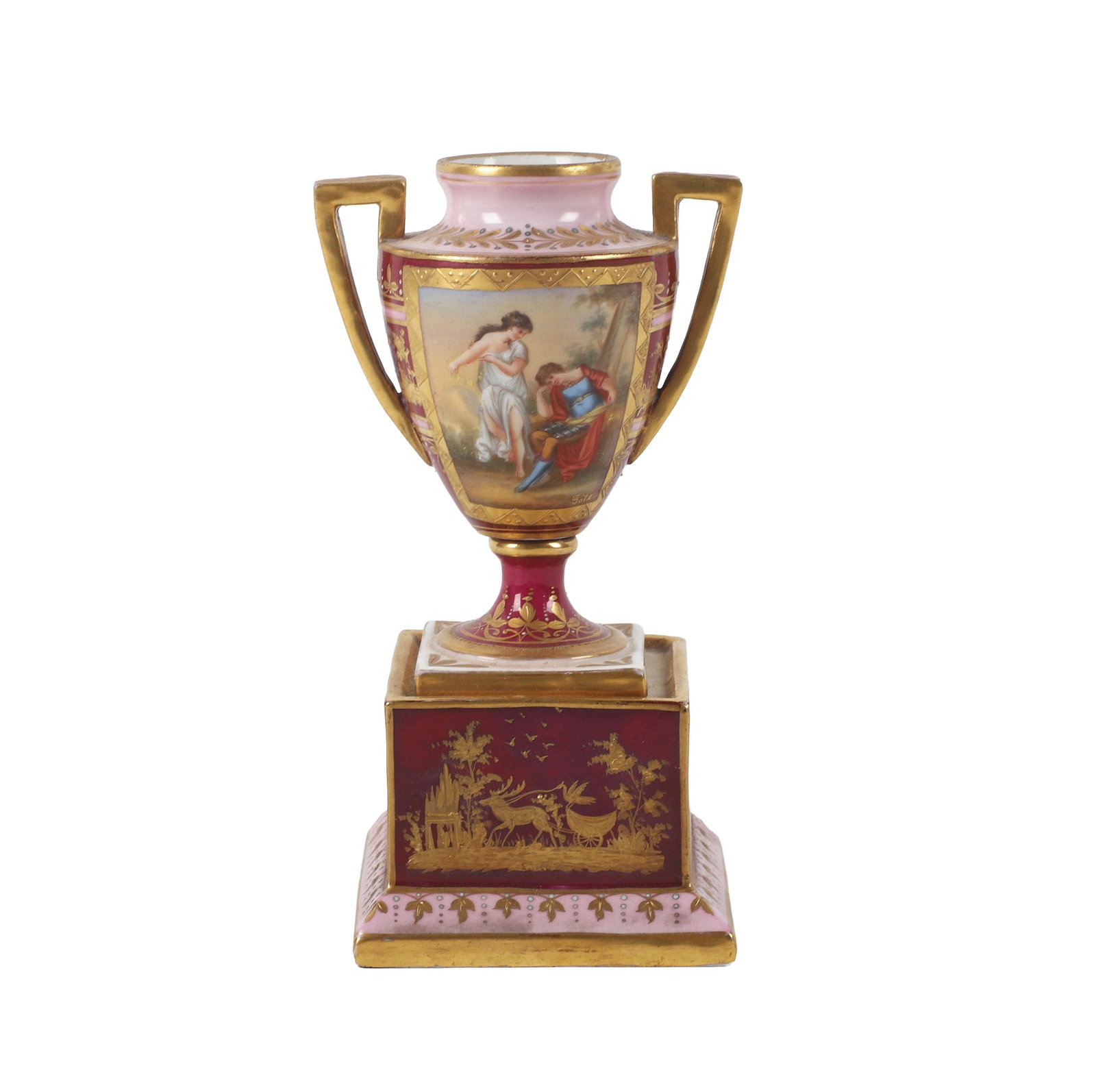 Antique Royal Vienna Porcelain Urn Vase 'Alexander' (1 of 7)