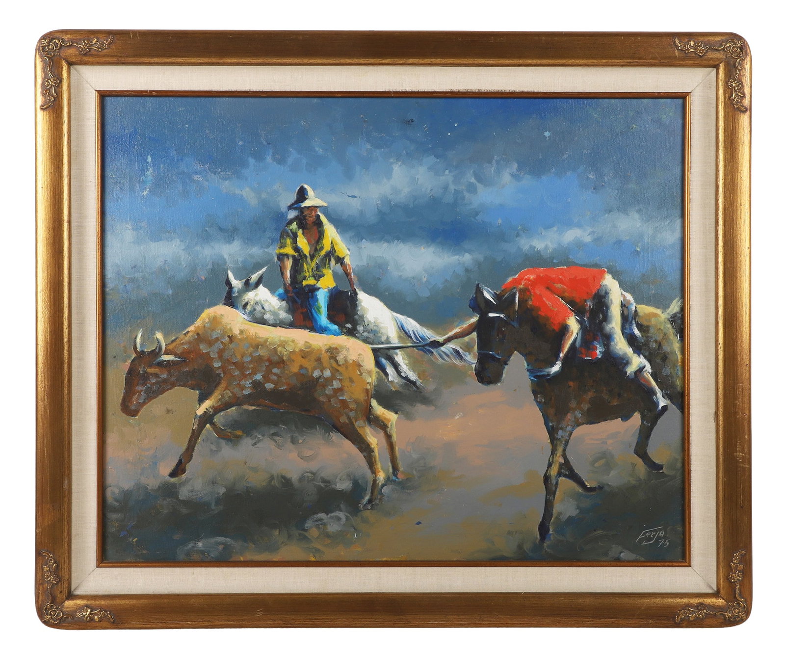 Fernando de Jesus Oliveira, aka Ferjo, (Brazil, b.1946) Painting (1 of 7)
