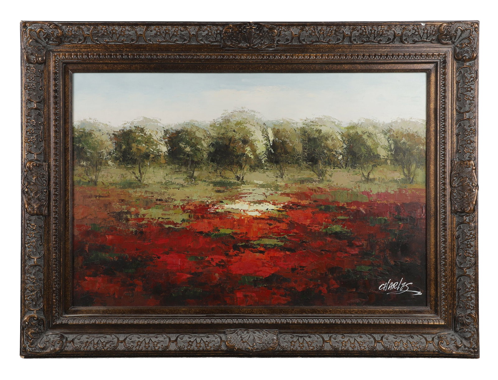 Decorative Palette Knife Painted Impressionism Landscape (1 of 6)