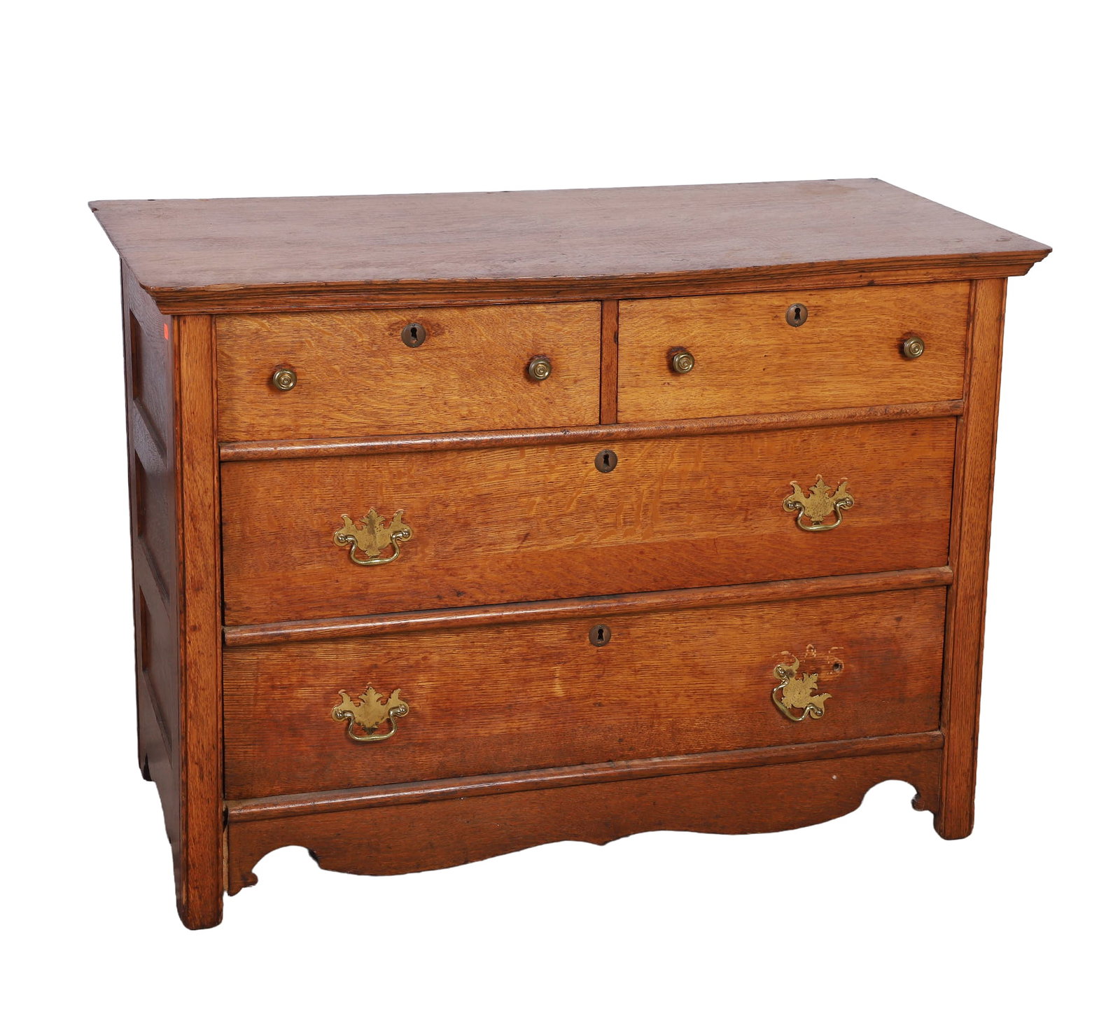 Antique Quartersawn Oak Chest of Drawers, 19th C. (1 of 6)