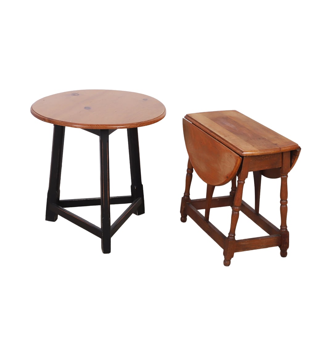 (2) Tavern Style Wooden Tables (1 of 7)