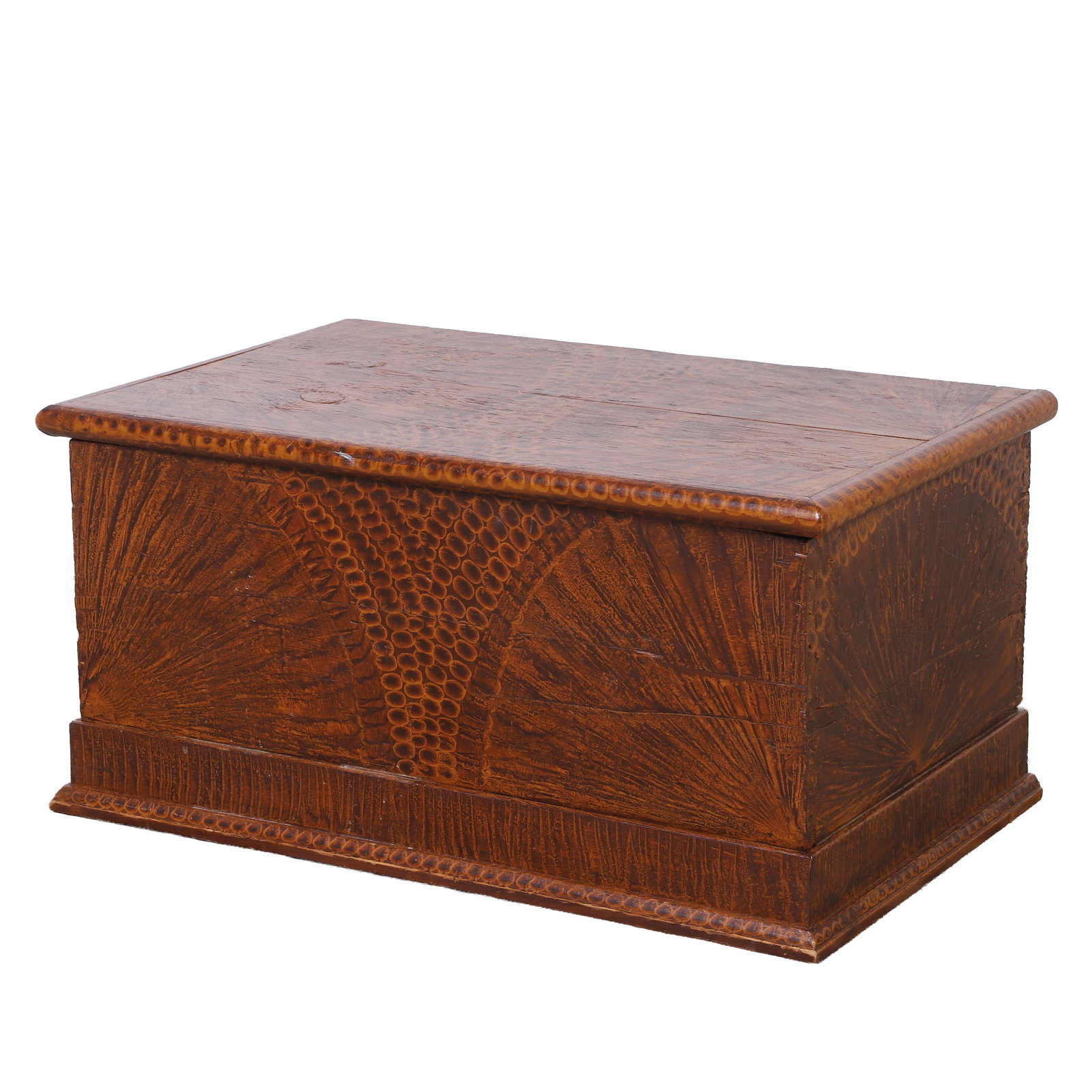 Antique Pennsylvania Vinegar Grain Painted Chest (1 of 17)