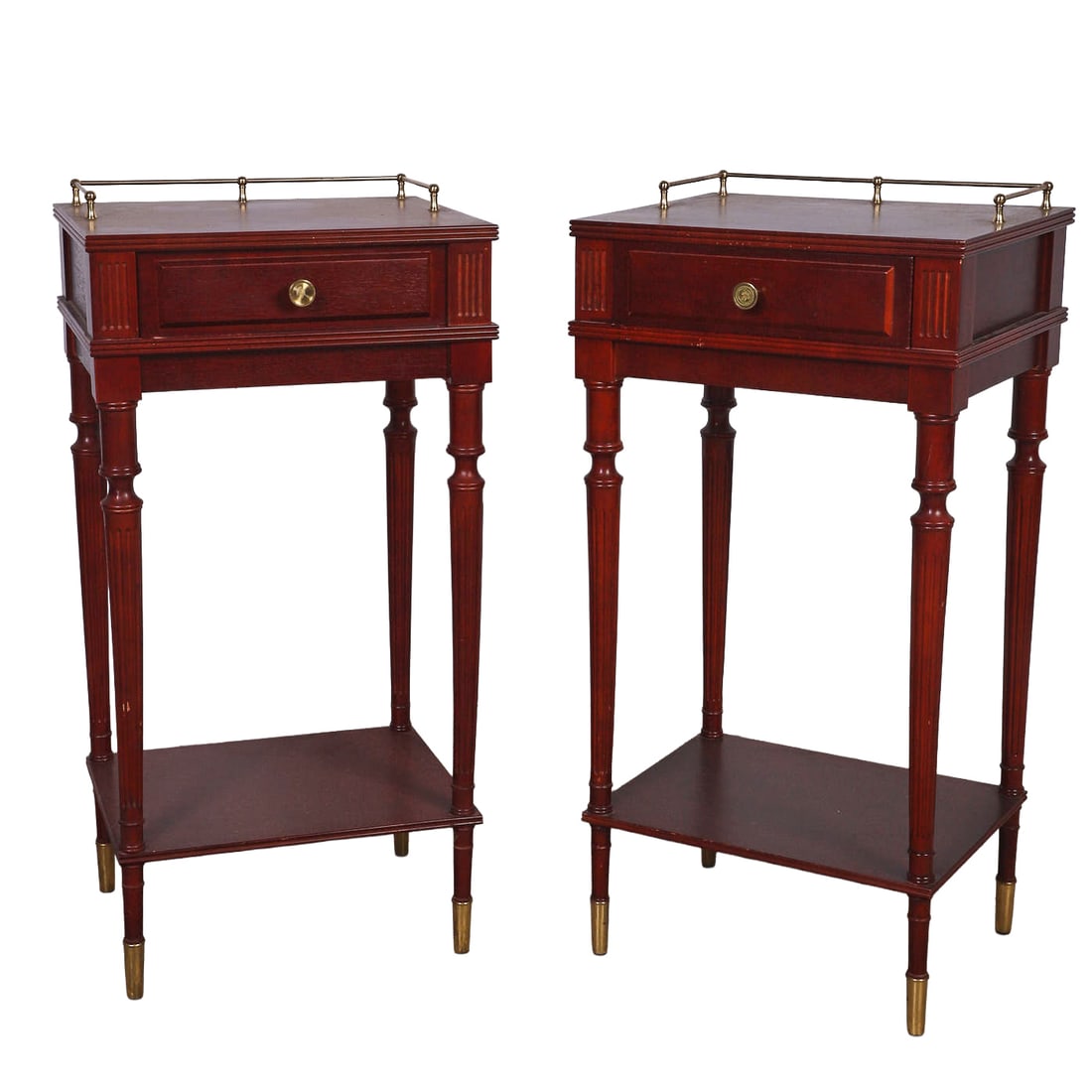 Pair Of Federal Style Mahogany Side Tables. (1 of 5)