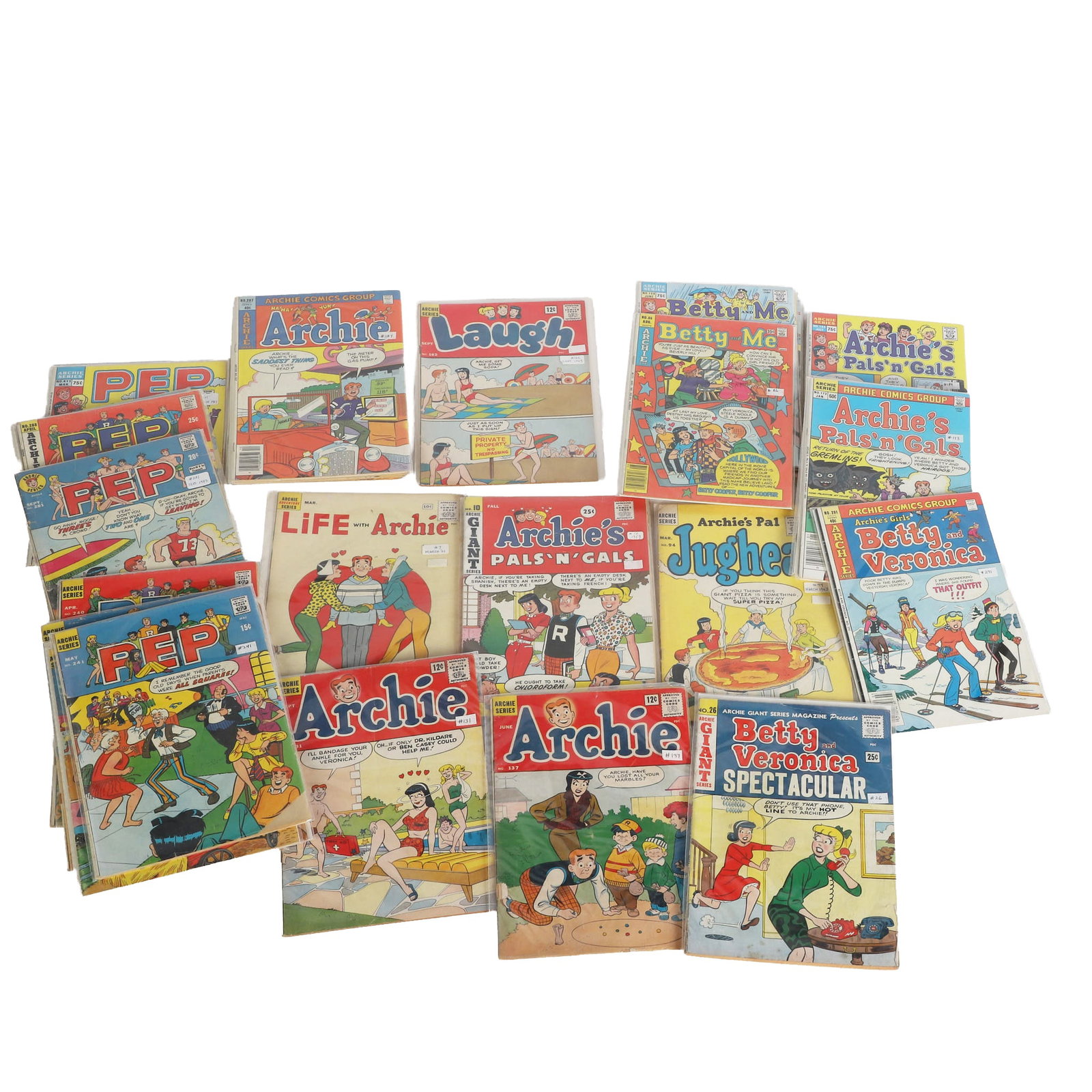 (35) Stack of Silver & Bronze Age Archie Comics (1 of 8)