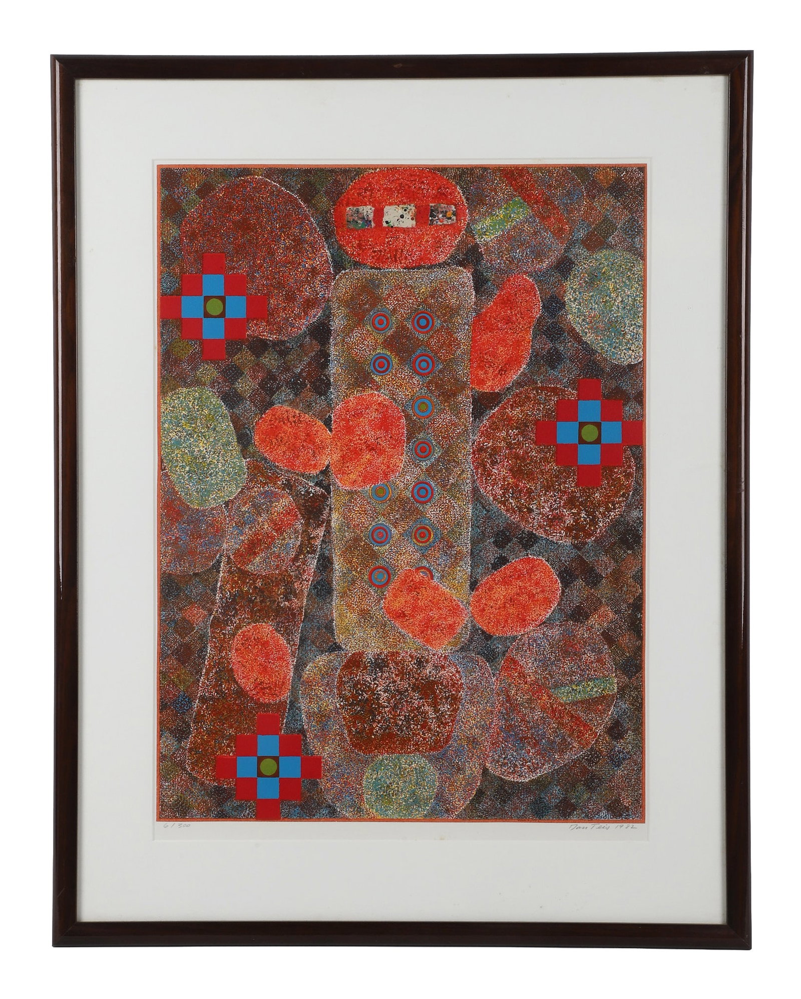 Daniel Teis, Modernist Abstract Composition Lithograph (1 of 6)