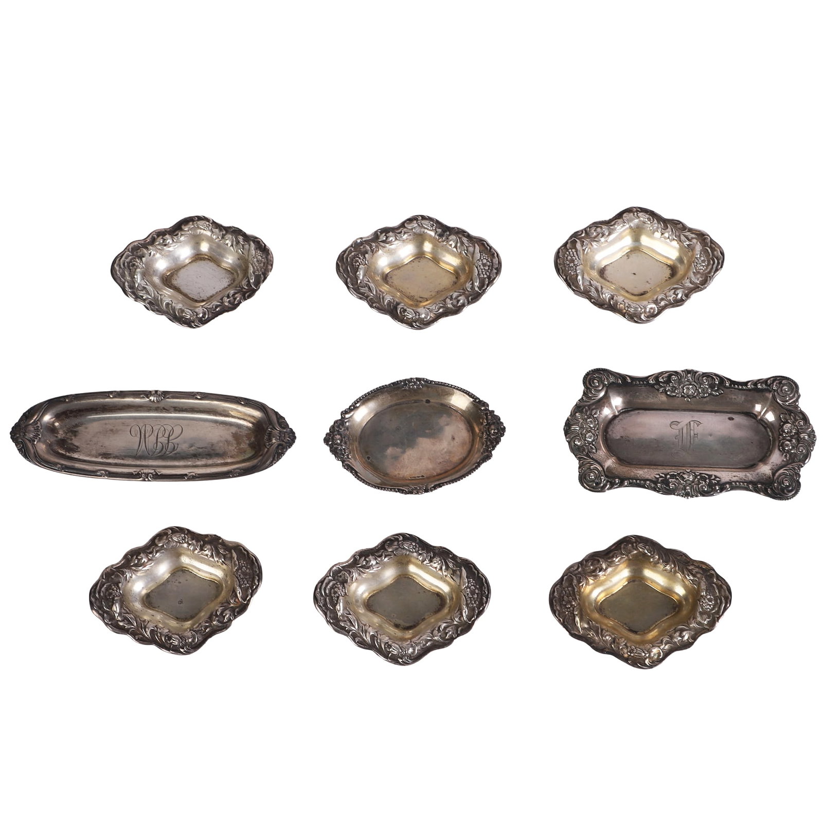 (9) Sterling Nut Trays (1 of 11)