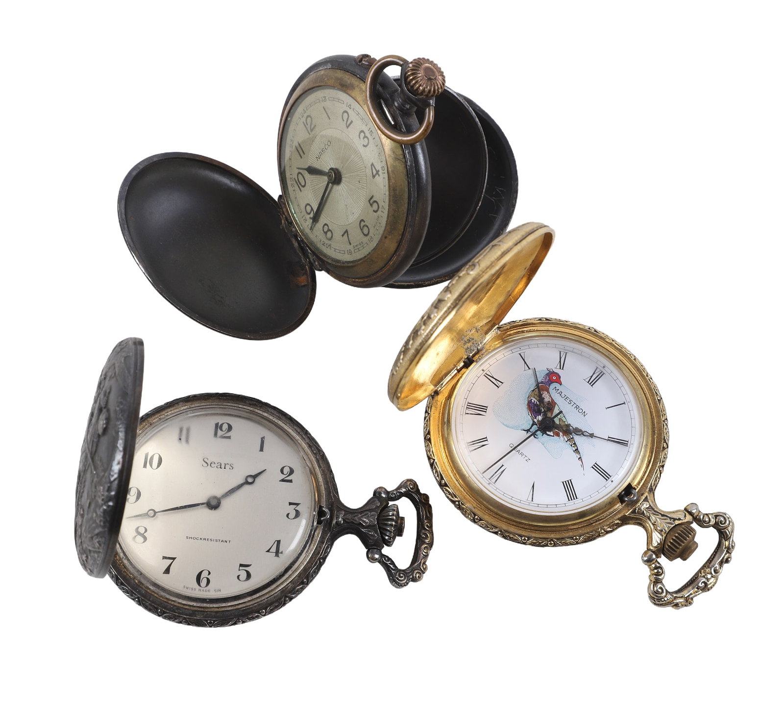 (3) Group Of Pocket watches To Include Sears (1 of 15)