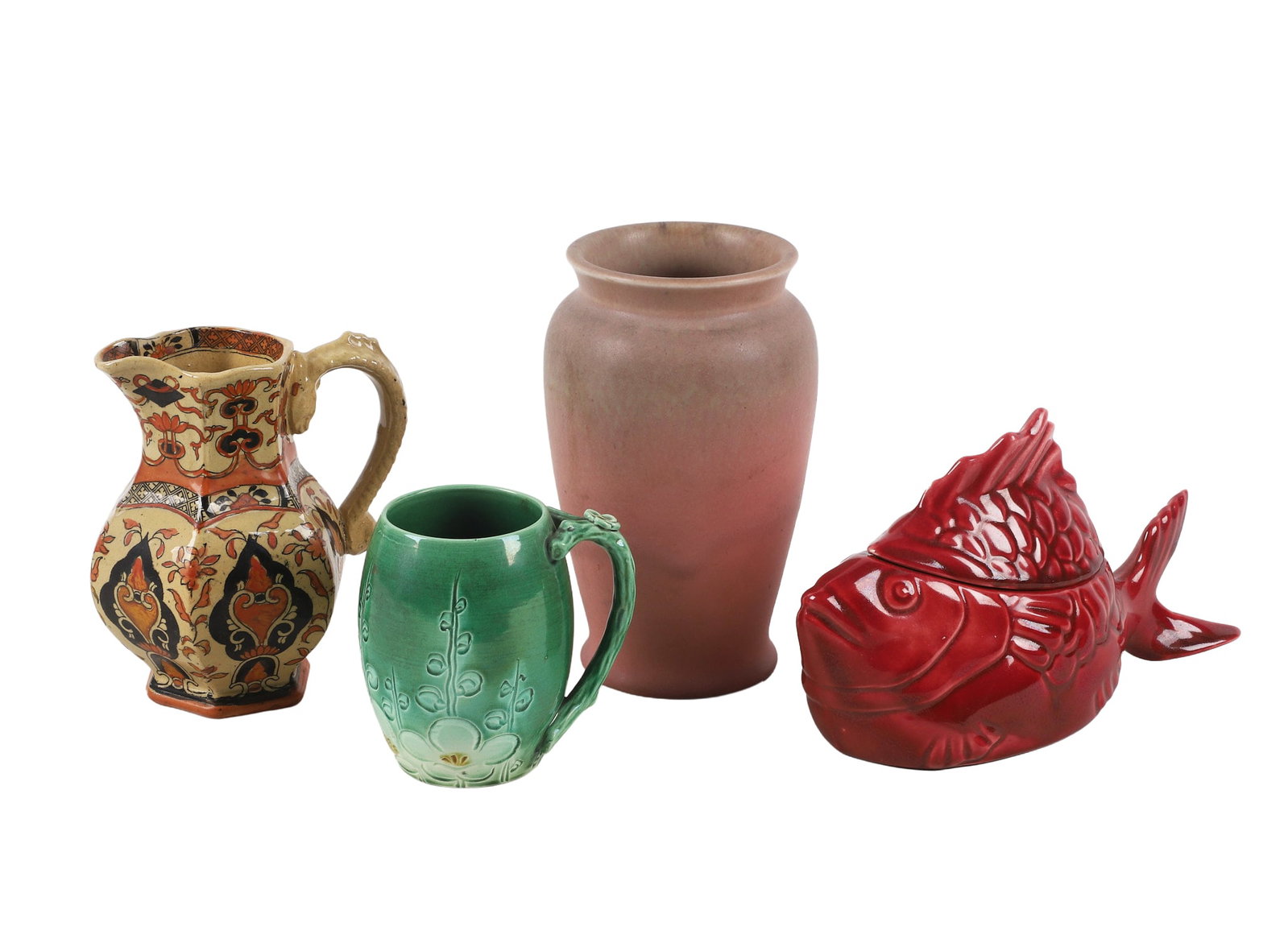 (4) Decorative Pottery including Rookwood Vase. (1 of 13)