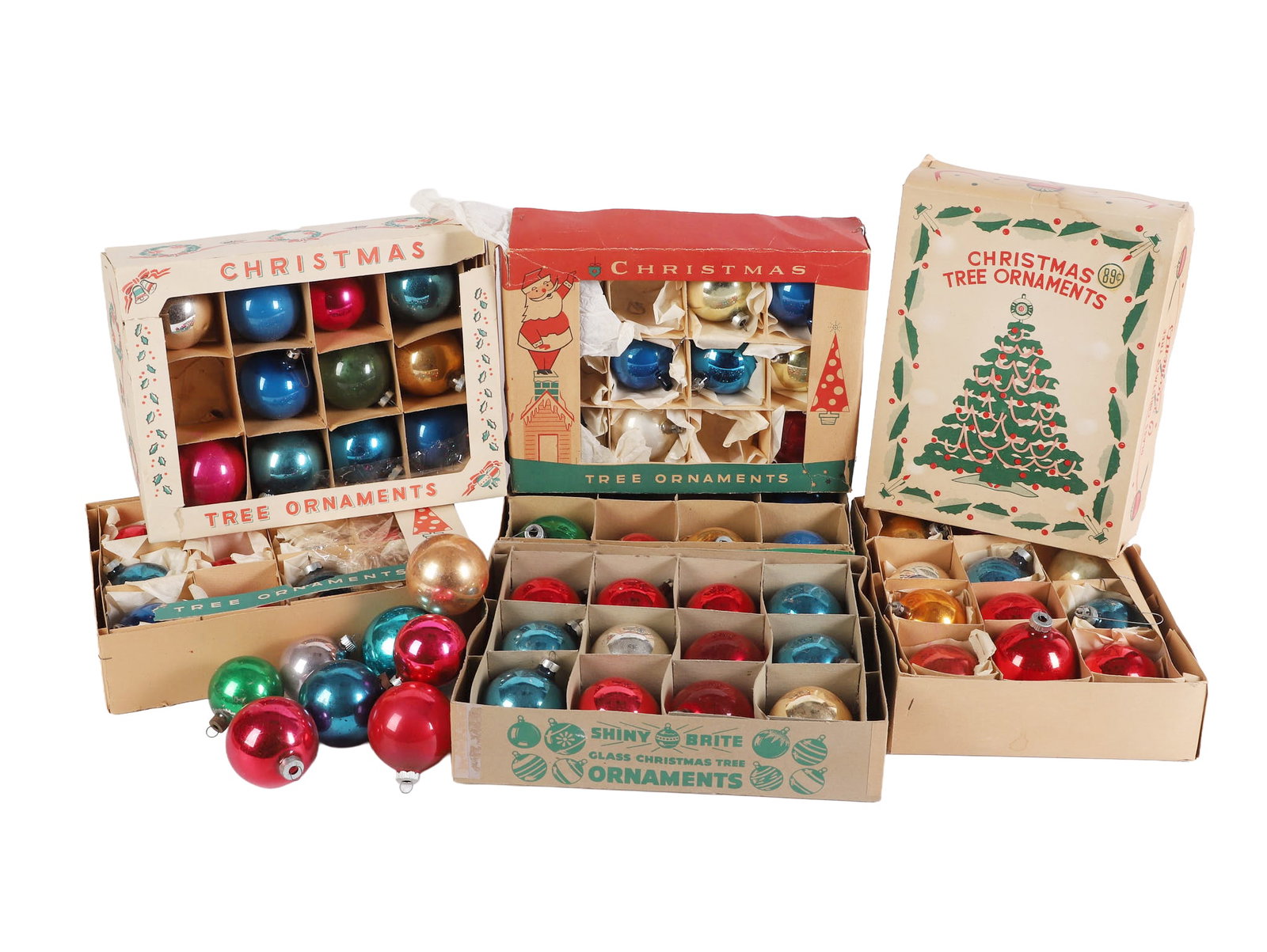 (7) Boxes of Vintage Christmas Ornaments (1 of 7)