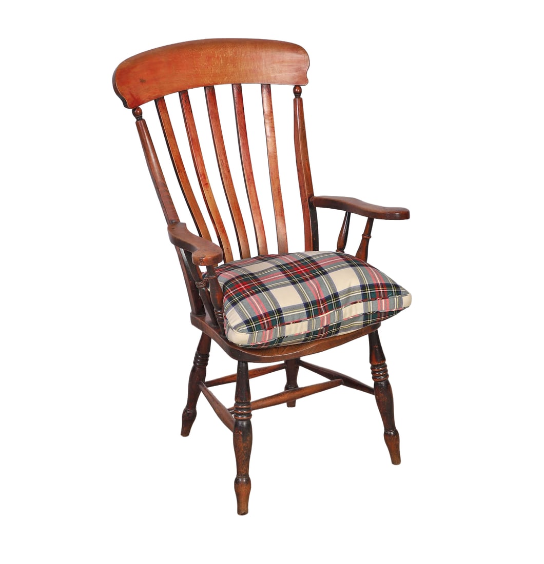 Antique Elm Wood Windsor Chair (1 of 7)