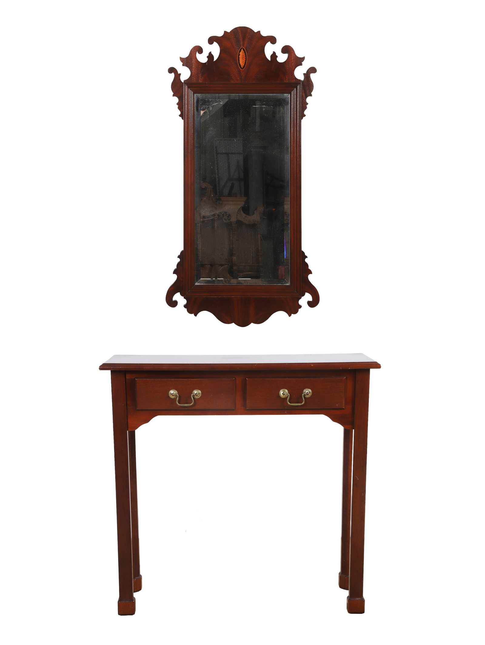 (2) Chippendale Style Mirror and Console Table (1 of 10)