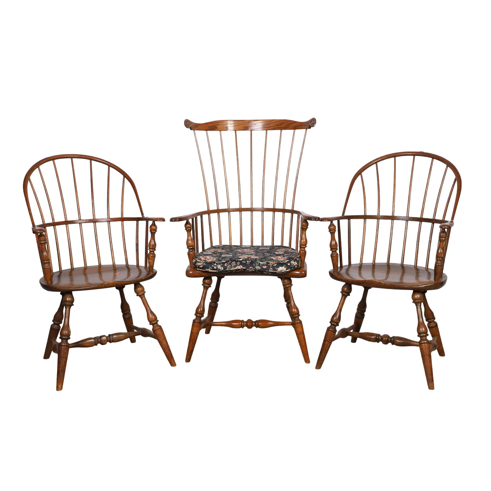 (3) Vintage 20th C Windsor Chairs (1 of 5)